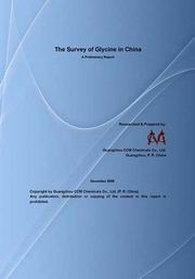 The Survey of Glycine in China