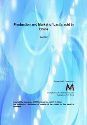 Production & Market of Lactic Acid in China