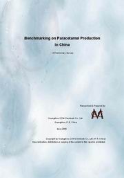 Benchmarking on Paracetamol Production in China