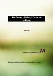 The Survey of Dibutyl Fumarate in China