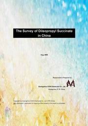 The Survey of Diisopropyl Succinate in China