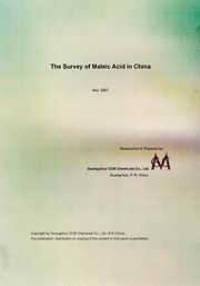 The Survey of Maleic Acid in China