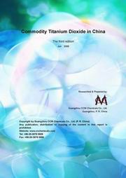 Commodity Titanium Dioxide in China