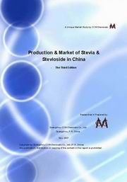 Production & Market of Stevia & Stevioside in China